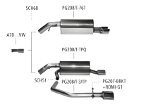Bastuck Sport Exhaust - Peugeot 208 Diesel HDI