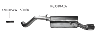 Bastuck Sport Exhaust - Peugeot 308 CC Convertible/...