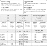 Bastuck Exhaust System - Peugeot 308 Limousine (Petrol...