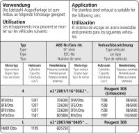 Bastuck Sport Exhaust - Peugeot 308 Limousine (Petrol w/o...