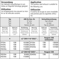 Bastuck Komplettanlage - Peugeot 308 Limousine (Benziner...