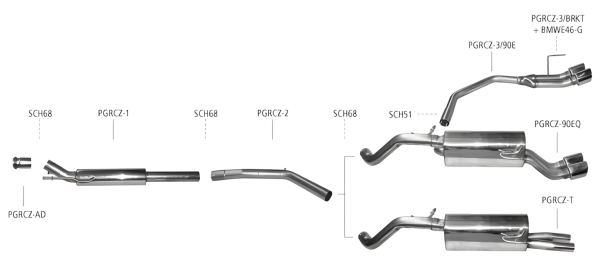 Bastuck Exhaust System - Peugeot RCZ Petrol