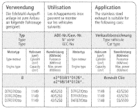 Bastuck Komplettanlage - Renault Clio 2 1.2