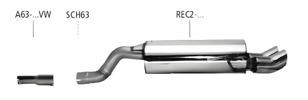 Bastuck Sport Exhaust - Renault Clio 2 1.4 16V/ 1.6 16V/ 1.5 Diesel/ 1.9 Diesel