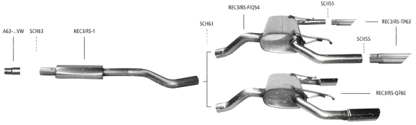 Bastuck Exhaust System - Renault Clio 3 RS