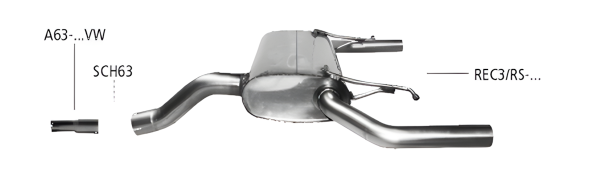 Bastuck Sportauspuff - Renault Clio 3 RS