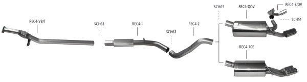 Bastuck Exhaust System - Renault Clio 4 1.0T