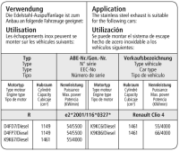 Bastuck Sportauspuff - Renault Clio 4 Diesel