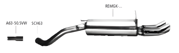 Bastuck Sport Exhaust - Renault Megane 1 5-Door/ Scénic