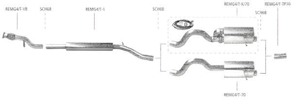 Bastuck Exhaust System - Renault Megane 4 1.6 TCe incl. GT