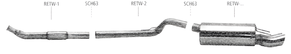 Bastuck Exhaust System - Renault Twingo 1