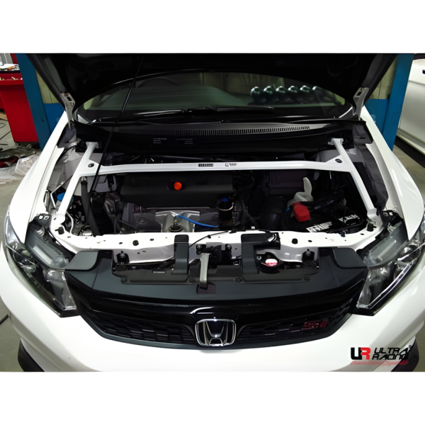 Ultra Racing Front Upper Strut Bar 4-Point - 12-15 Honda Civic (FB) 1.8/.2.0 (2WD)