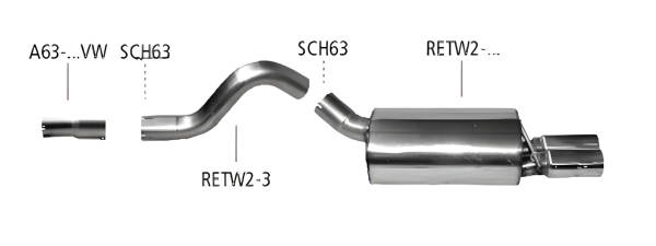 Bastuck Sport Exhaust - Renault Wind 1.6 16V