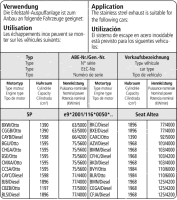 Bastuck Exhaust System - Seat Altea 5P (w/o 1.8/ 2.0 TFSI)