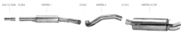 Bastuck Exhaust System - 93-02 Seat Ibiza 6K Cupra Turbo