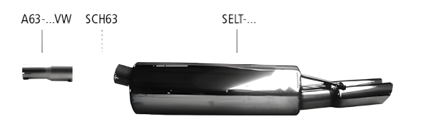 Bastuck Sport Exhaust - 99-05 Seat Leon 1M 1.8T/ 1.9TDI/ Models with original rear apron cutout