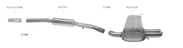 Bastuck Exhaust System - 99-05 Seat Leon 1M 1.8T AWD/ AWD Diesel
