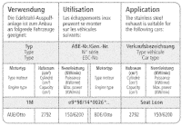 Bastuck Komplettanlage - 01-04 Seat Leon 1M Cupra V6