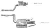 Bastuck Sport Exhaust - 16+ Mercedes C-Class S205 AMG C43...