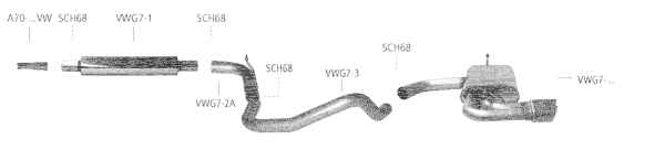 Bastuck Exhaust System - Seat Leon 5F 1.0T/ 1.2T/ 1.4T
