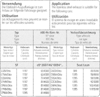 Bastuck Komplettanlage - Seat Leon 5F 1.0T/ 1.2T/ 1.4T