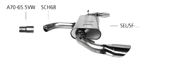 Bastuck Sport Exhaust - Seat Leon 5F Cupra R