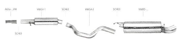 Bastuck Exhaust System - 99-04 Seat Toledo 1M