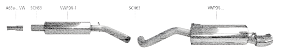 Bastuck Exhaust System - Skoda Fabia 5J