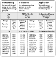 Bastuck Sport Exhaust - Skoda Fabia 5J