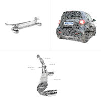 Bastuck Sportauspuff - 14+ Smart Fortwo/ Forfour 453