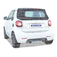 Bastuck Sportauspuff - 14+ Smart Fortwo 453 (Modelle mit Brabus-Heckschürze)