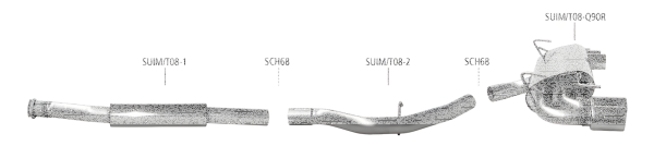 Bastuck Komplettanlage - 08+ Subaru Impreza WRX STI Schrägheck
