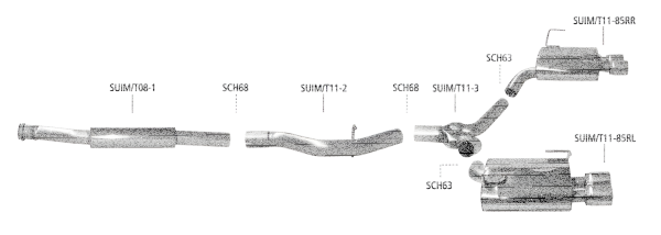 Bastuck Exhaust System - 11-13 Subaru Impreza WRX STI Notchback