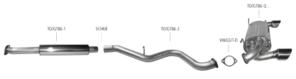Bastuck Exhaust System - 12-21 Subaru BRZ