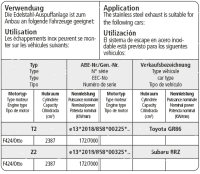 Bastuck Komplettanlage - 22+ Subaru BRZ