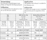 Bastuck Komplettanlage - 05-10 Suzuki Swift EZ/MZ (ohne...