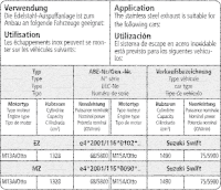 Bastuck Sport Exhaust - 05-10 Suzuki Swift EZ/MZ (w/o...