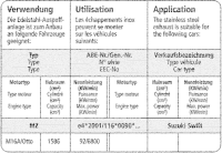 Bastuck Exhaust System - 05-10 Suzuki Swift EZ/MZ Sport 1600