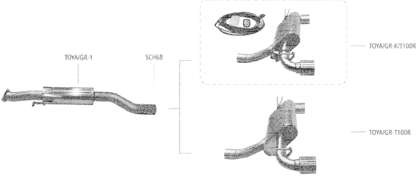 Bastuck Exhaust System - 20-23 Toyota GR Yaris