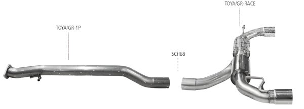 Bastuck Exhaust System Motorsport - 20-23 Toyota GR Yaris