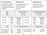 Bastuck Komplettanlage LH+RH - 09+ Toyota Verso