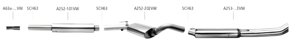 Bastuck Exhaust System - VW Golf 3 Variant