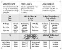 Bastuck Komplettanlage - VW Golf 4 4Motion/ Diesel