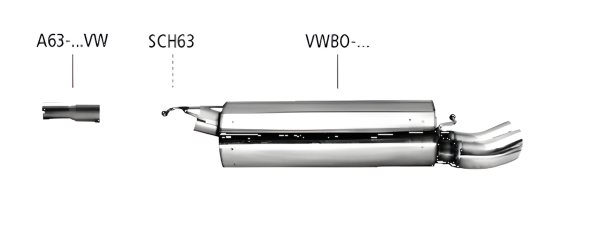 Bastuck Sport Exhaust - VW Golf 4 Variant