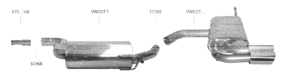 Bastuck Exhaust System - VW Golf 5 GT/ GTI (Turbo)