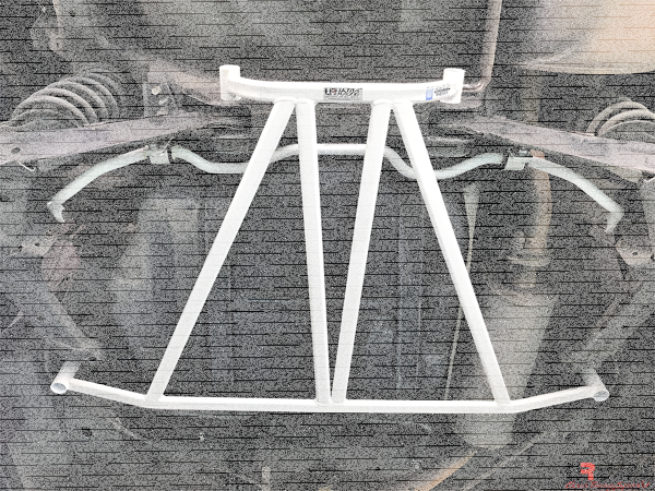 Ultra Racing Rear Lower Bar 4-Point - 06-15 Honda Civic (FB/FD1/FG1) 1.8/2.0 (2WD)