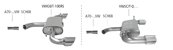 Bastuck Sport Exhaust - VW Golf 6 GTI