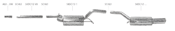 Bastuck Exhaust System - VW Golf 6 Variant (w/o Turbo)