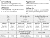 Bastuck Komplettanlage - VW Golf 7 1.4T 103 kW CPTA/ Otto...