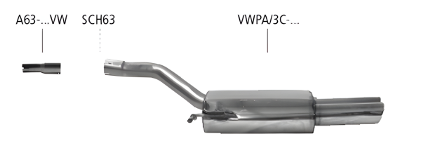 Bastuck Sport Exhaust - VW Passat 3C/ 3CC Coupé